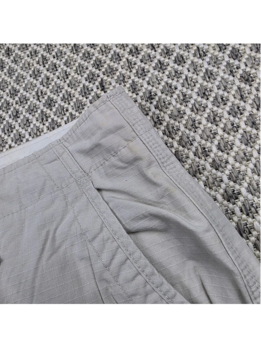 NWT Polo Jeans Co Cargo Shorts Mens 34 Beige Ripstop Cotton Utility Military